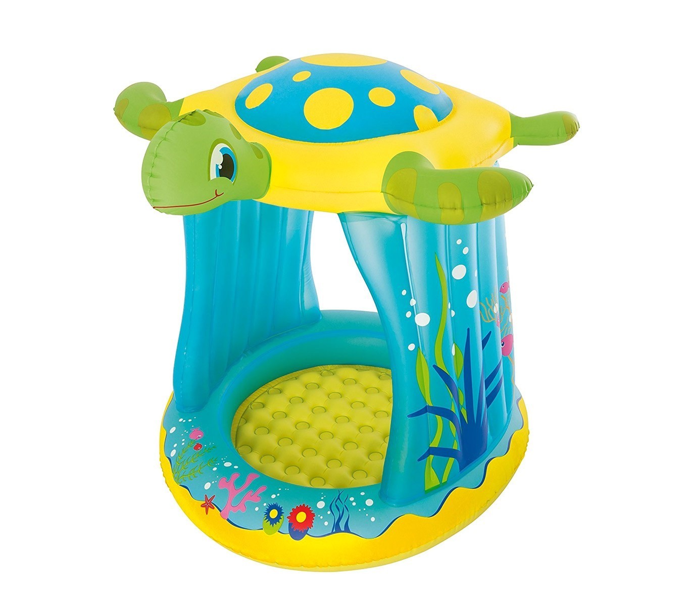 52219 Pataugeoire gonflable Tortue enfant avec marquise 109x96x104 cm Bestway