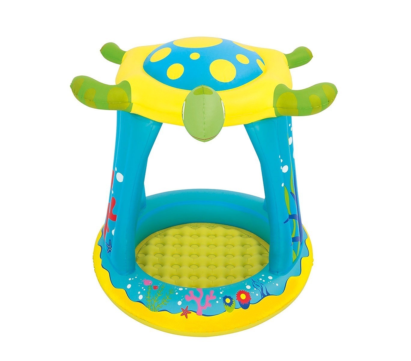 52219 Pataugeoire gonflable Tortue enfant avec marquise 109x96x104 cm Bestway