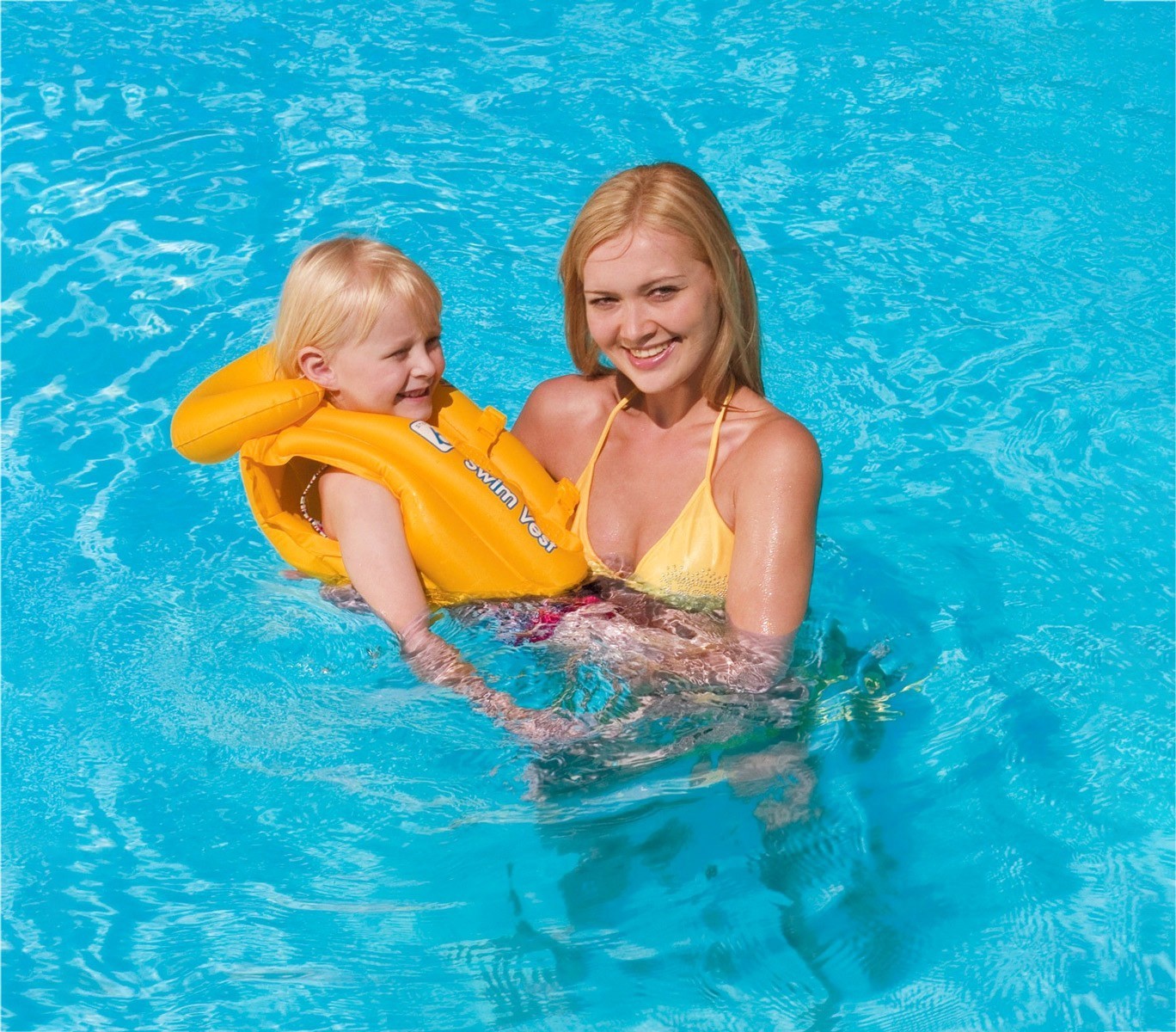 32034 Gilet de natation gonflable pour enfant 51 x 46 cm Swim Safe ABC