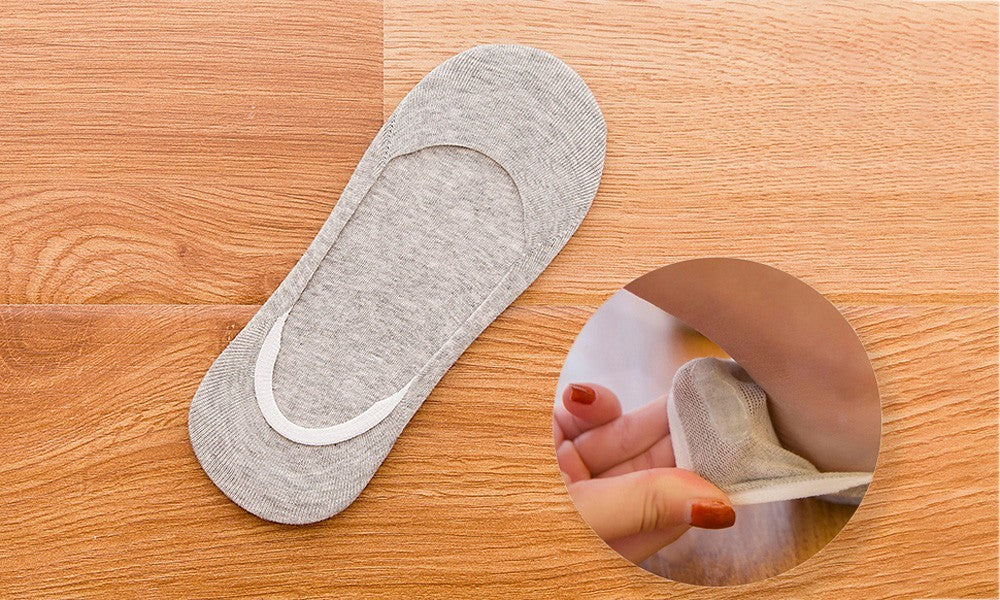 Lot 12 paires de chaussettes femme avec bande de silicone antidérapante NY-700D