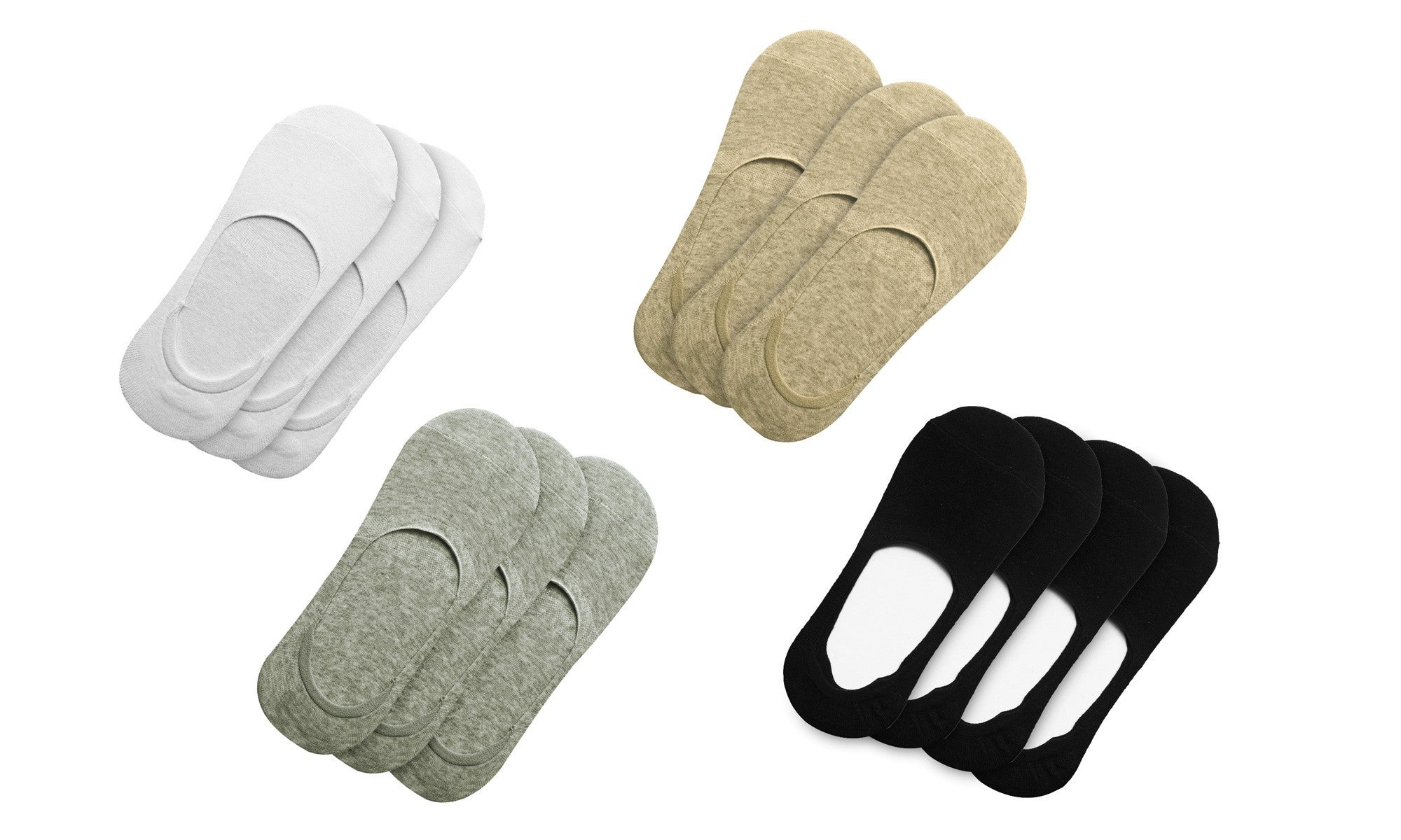 Lot 12 paires de chaussettes femme avec bande de silicone antidérapante NY-700D