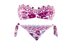 DW8891 Maillot de bain bikini rembourrés  mod. VANESSA fantaisie ethnique