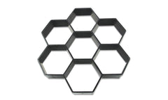 10757 Moule à pavé béton pour jardin mod. hexagonal taille 28 X 29 cm