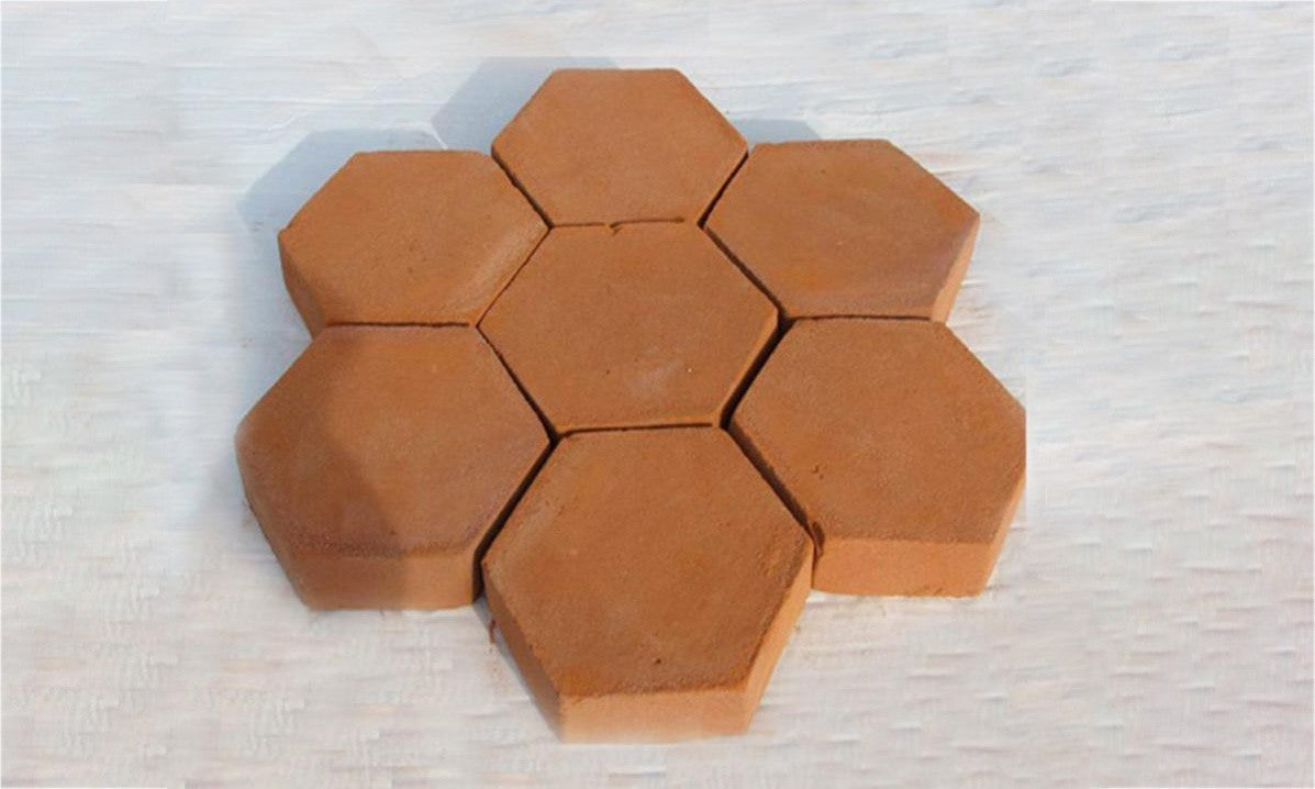 10757 Moule à pavé béton pour jardin mod. hexagonal taille 28 X 29 cm