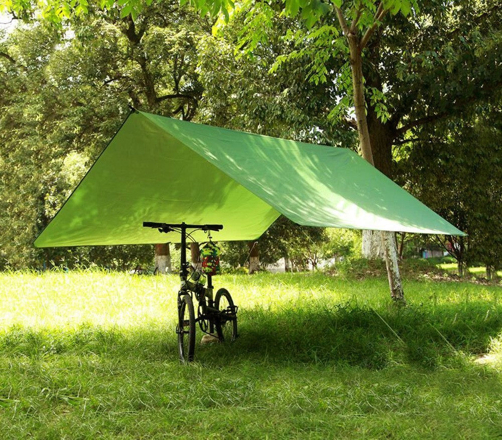 Tente de camping avec pare-soleil 10745  avec piquets et tirants