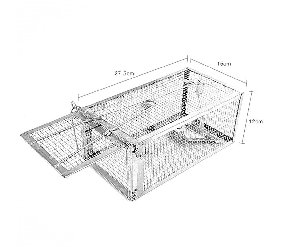 Piège à souris en métal 10750 cage avec mécanisme à ressort