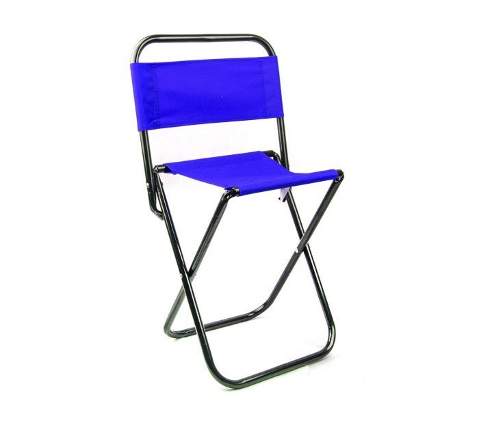 261682 Tabouret pliant EVERTOP pour camper ou pour la plage avec dossier