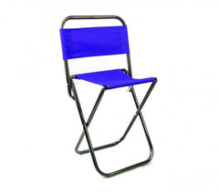 261682 Tabouret pliant EVERTOP pour camper ou pour la plage avec dossier