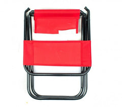261682 Tabouret pliant EVERTOP pour camper ou pour la plage avec dossier