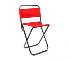 261682 Tabouret pliant EVERTOP pour camper ou pour la plage avec dossier