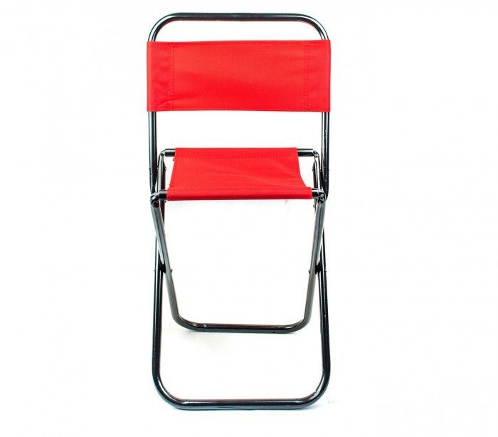 261682 Tabouret pliant EVERTOP pour camper ou pour la plage avec dossier