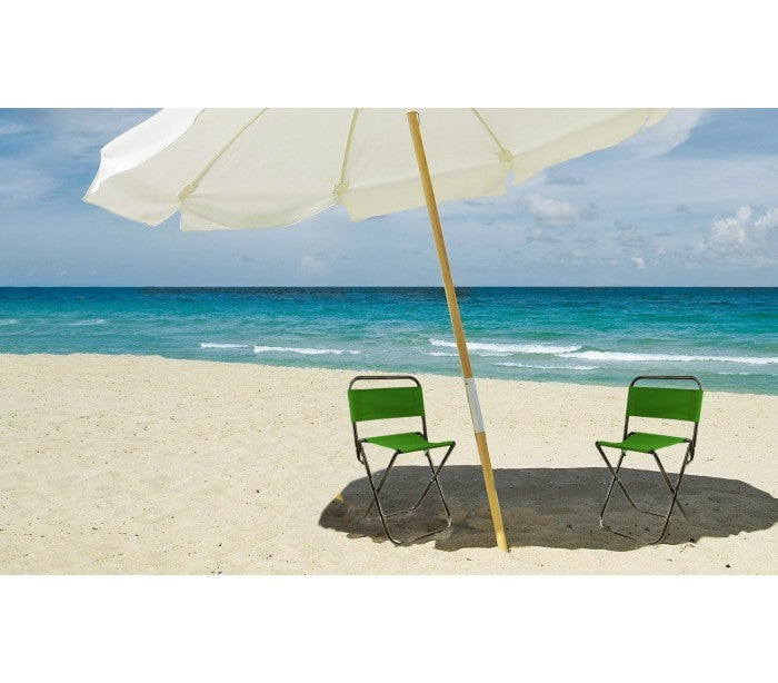 261682 Tabouret pliant EVERTOP pour camper ou pour la plage avec dossier