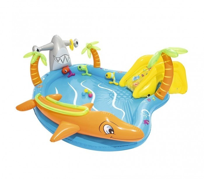 53067 Piscine Play Center modèle Mar fondo gonflable, toboggan 280x257x87cm