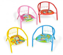 155352 Chaise enfant différente couleur en métal, + sifflet  15kg max 36x34x35cm