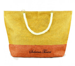 423110 Sac de plage Sabrina Tenori MIRANDY fantaisie bicolore avec anses