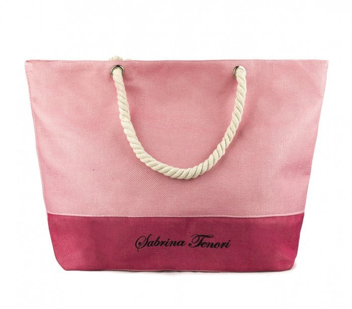 423110 Sac de plage Sabrina Tenori MIRANDY fantaisie bicolore avec anses