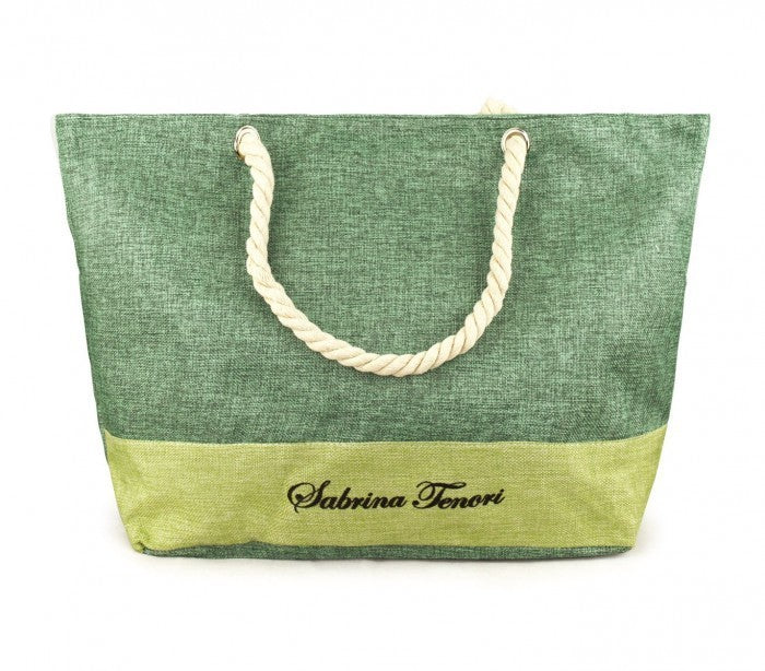 423110 Sac de plage Sabrina Tenori MIRANDY fantaisie bicolore avec anses