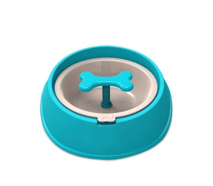 060360 Gamelle original pour chiens chats anti-asphyxie, meilleur digestion 15cm