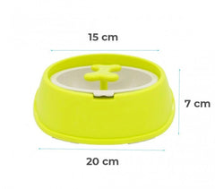 060360 Gamelle original pour chiens chats anti-asphyxie, meilleur digestion 15cm