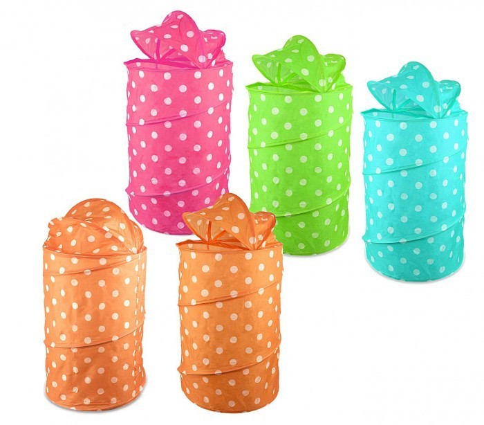 243039 Panier pliant pour jouets ou vêtements 40 x 80 cm en differente couleur