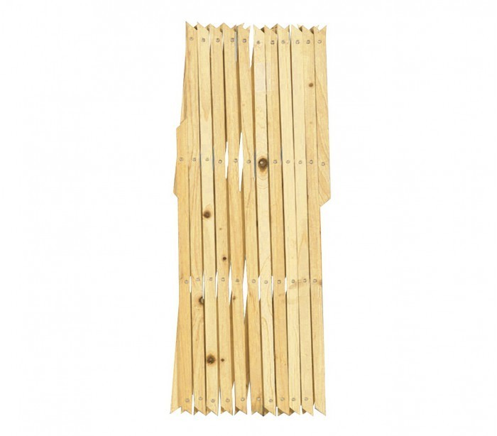 434037 Grille en bois extensible Welkhome 180x90 cmpour plante