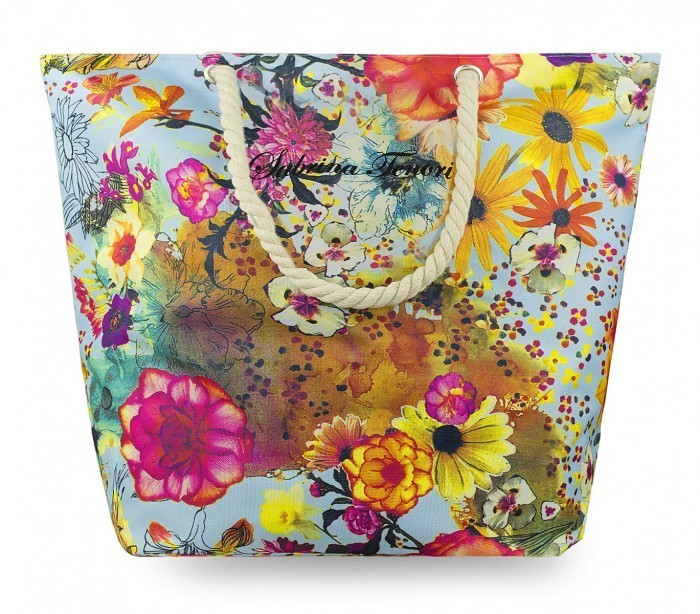 423059 Sac de plage Sabrina Tenori motif floral JUTA