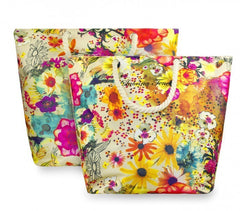 423059 Sac de plage Sabrina Tenori motif floral JUTA