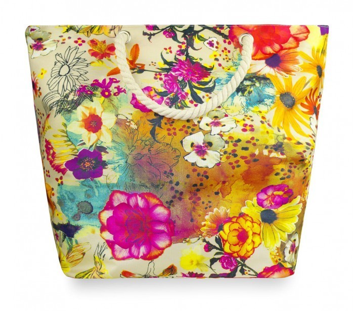 423059 Sac de plage Sabrina Tenori motif floral JUTA