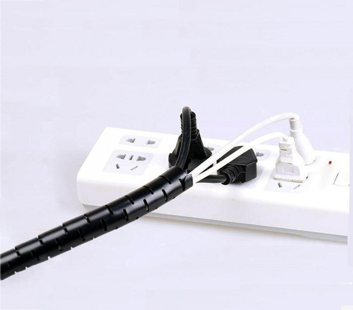 003018 Organisateur sprirale pour câbles Techmade  de 2,5mt regroupe et organise