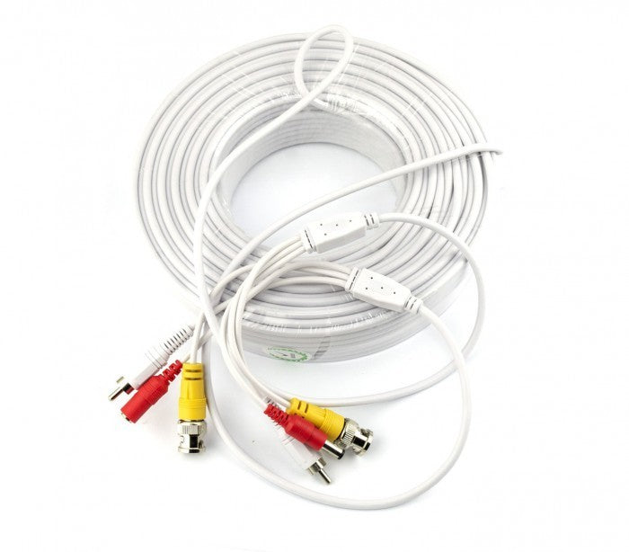  Câble pour le signal audio et vidéo des caméras BNC RCA 50 mètres