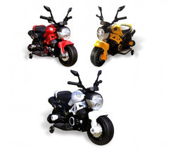 LT885 Moto électrique pour enfants HUNTER avec roulettes  6V lumières LED