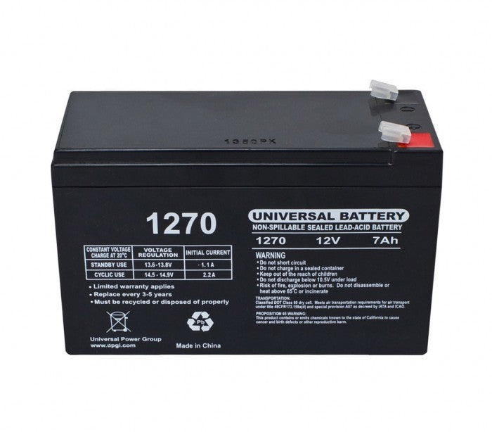 Batterie en plomb-acide 7Ah pour voitures électriques et scooter 12N7AH 12v