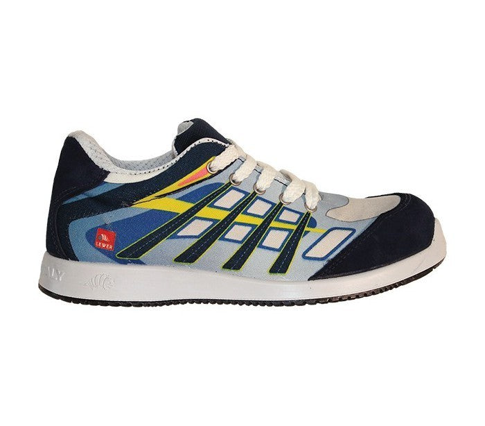  chaussures de travail pour hommes LEWER anti-dérapant  mod. Shark S1P ligne DOT