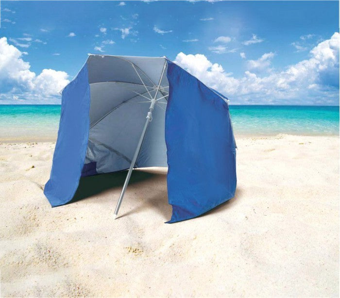 265918 Parasol et tente 2 en 1 pour la plage
