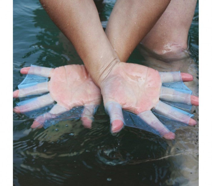 Paire de gants en silicone en forme de palmes pour nageur SNORKEL