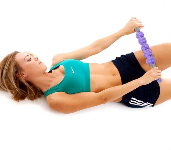 Barre de massage anti-cellulite 5 BOULES drainage en pastique rigide DE 52 CM