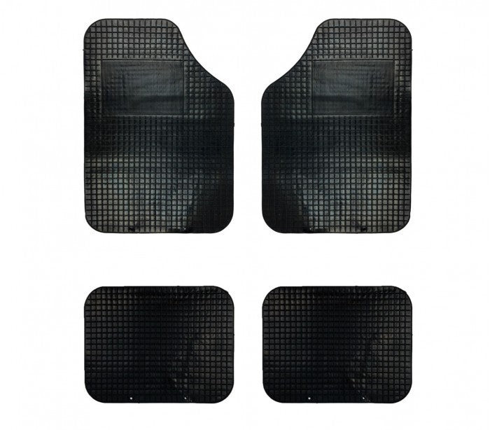 749137 Set de 4 tapis AUTOSPRINT Caoutchou Anti-dérapant Universel