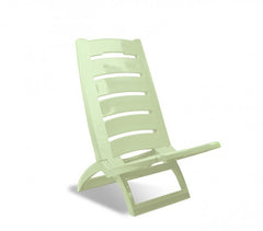 chaise pliante plage EVERTOP en plastique rigide plusieurs couleurs  65X38X50cm