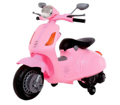 B38110 Moto électrique pour enfant VESPINA avec roulettes 12V  son, lumière MP3