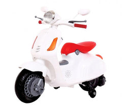 B38110 Moto électrique pour enfant VESPINA avec roulettes 12V  son, lumière MP3