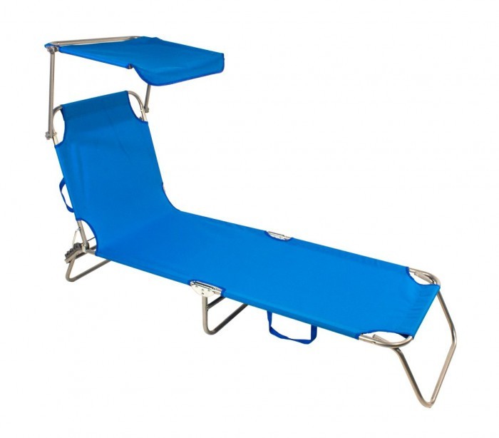 441023 Transat pliant avec parasol JoySummer réglable en 3 positions