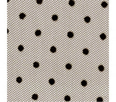  Collants micro-résille  noirs élastiques taille haute DUPU mod F1001 à pois