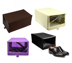 112885 Boîte à chaussures TNT ligne WELKHOME 22,5x35x15,5cm fenêtre