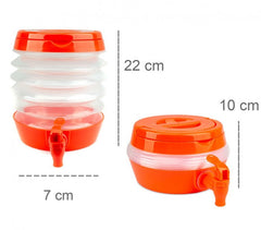  224328 Bidon d'eau à soufflet avec robinet  économie d'espace WELKHOME 3.5 Lt