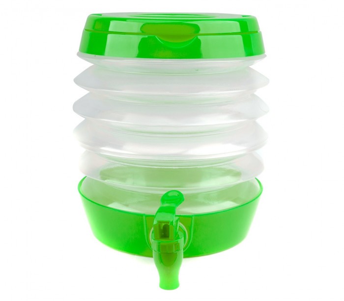  224328 Bidon d'eau à soufflet avec robinet  économie d'espace WELKHOME 3.5 Lt