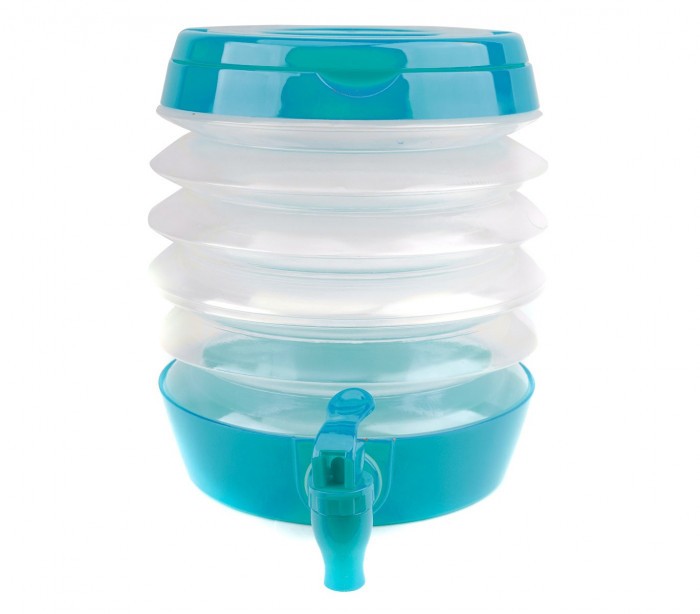  224328 Bidon d'eau à soufflet avec robinet  économie d'espace WELKHOME 3.5 Lt
