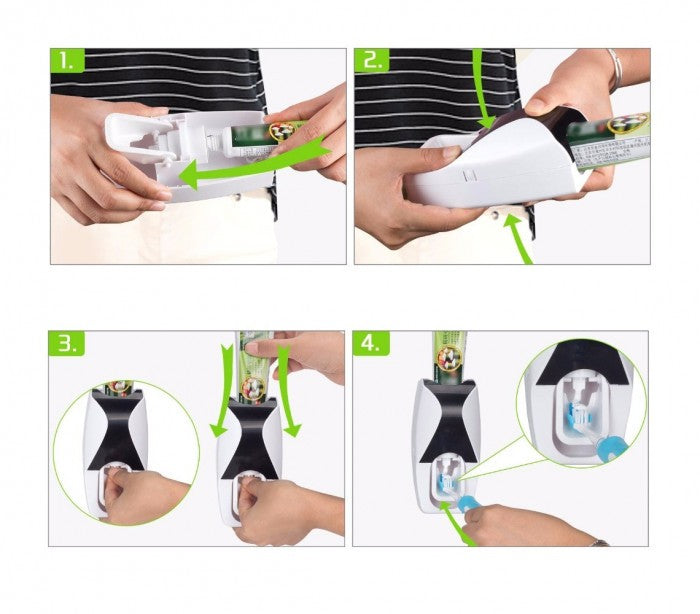 178545 Distributeur automatique SHUAI pour brosse et dentifrice diif. couleurs