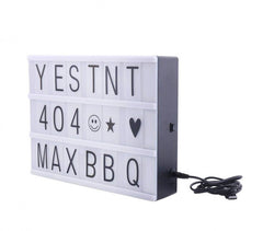 181774 Panneau rétro-éclairé Led LightBox format A4 96 charactères 30x23C cm