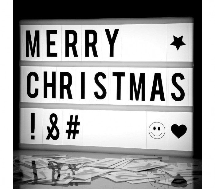 181774 Panneau rétro-éclairé Led LightBox format A4 96 charactères 30x23C cm