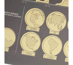 182207 Carte du monde deluxe noir 82 x 58 cm grattez les endroits visités